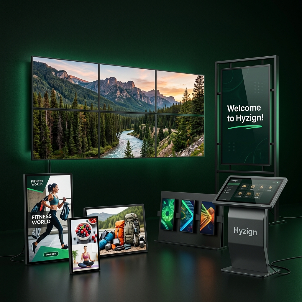 Hyzign Digital Signage Display Showcase